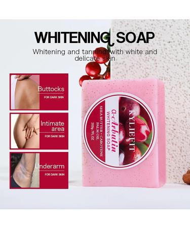 AILKE BOOST LUSTER Whitening Soap Bar Remove Dark Spots with Natural Shea Butter Carotene Palm Oil Gentle Enough for Face Body Hand Buttocks Sensitive Area Armpits 200 g Pack of 1 1 copy - Buy Online on GoSupps.com
