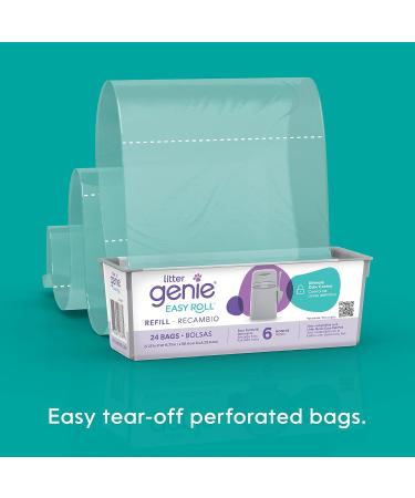 Litter Genie Easy Roll Continuous Refill Bags (1-Pack) | Multi-Layers of Odor-Barrier Technology | Includes 24 Bags - Buy Online on GoSupps.com
