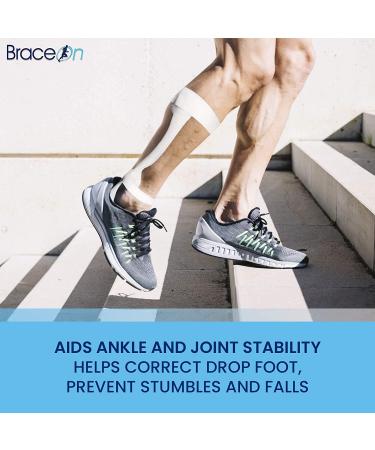 AFOSwedish Foot Support - Drop Foot Stabilizer for Men - Moldable & Lightweight Polyethylene - Left Foot - Buy Online on GoSupps.com