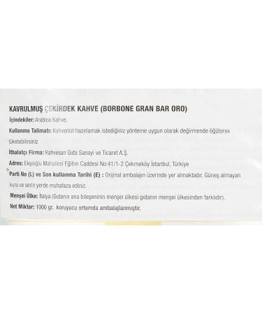 COFFEE BEANS MISCELA ORO LINEA BAR 1 KG CAFFE BORBONE - Buy Online on GoSupps.com