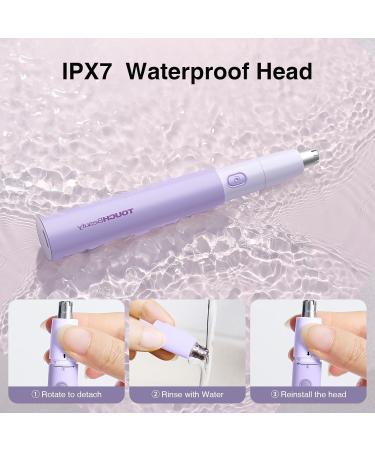 TOUCHBeauty 2024 Ear and Nose Hair Trimmer for Women - Powerful 11 000 RPM Rechargeable IPX7 Waterproof Easy Clean Facial Hair Groomer in Purple - Buy Online on GoSupps.com