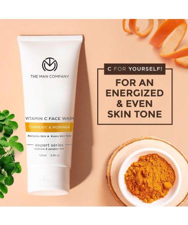 Shop The Man Company Facial Care Combo - Under-Eyes Gel & Vitamin C Detergent | Turmeric Moringa & Coffee Enriched | International Shipping - Buy Online on GoSupps.com