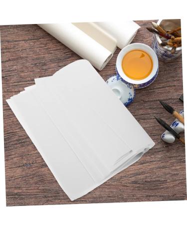 EXCEART Diy Paper 100 Sheets Raw Rice Cardboard Drawing Paper Craft Paper Chinese Calligraphy Paper White 0.01X34.5X34.5CM - Buy Online on GoSupps.com