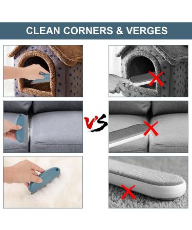 Molain Animal Hair Remover Brush - Effective Dog & Cat Hair Removal for Carpets Furniture and Cars - Dark Blue Rubber Brush - Buy Online on GoSupps.com