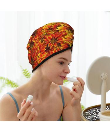 Buy Hair Towel Wrap - Quick Drying Turban with Button | Sunflower4 Hair Drying Towel for Fast Results - Buy Online on GoSupps.com