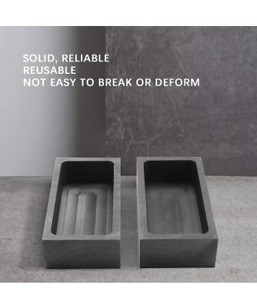 Gldw Ingot Mould Casting Ingot Crucible Mould Silver Gold Ingot Mould Melting Casting Refining 4 Pieces 1 KG - Buy Online on GoSupps.com