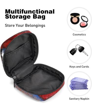 Vintage Red Animal Bird Color Period Bag | Sanitary Napkin Storage & Travel Makeup Pouch - GIAPB - Buy Online on GoSupps.com