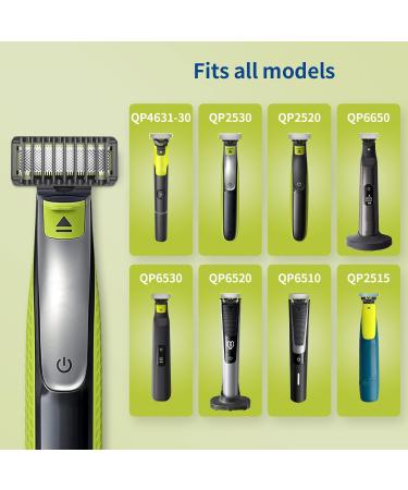 YINKE Double-Sided Attachments for Philips One Blade & OneBlade Pro - 4 Combs of 1, 2, 3, and 5 mm - Maintain Your Stubble Length - 4Pcs - Buy Online on GoSupps.com