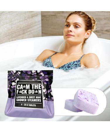 Shower Steamers Gift Set Shower Steamers Aromatherapy Kit Unique Bath Care Kit Self Care and Relaxation Stress Relief Birthday Gifts for Women (Purple) - Buy Online on GoSupps.com