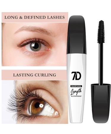 Eyelash Mascara Eyelash Extension MascaraWaterproof Volumizing Mascara 10ml Portable Black Mascara Makeup Supplies for Birthday Parties Costume Parties - Buy Online on GoSupps.com