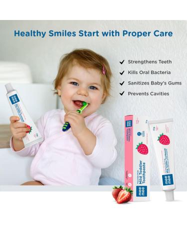 Mee Mee Toothpaste (Single Pack Strawberry - with Triple Calcium & Phosphate) - Buy Online on GoSupps.com