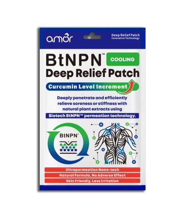 LEADTEK Amor Turmeric & Curcumin Topical Patch Natural Botanical Formula for Daily Use.