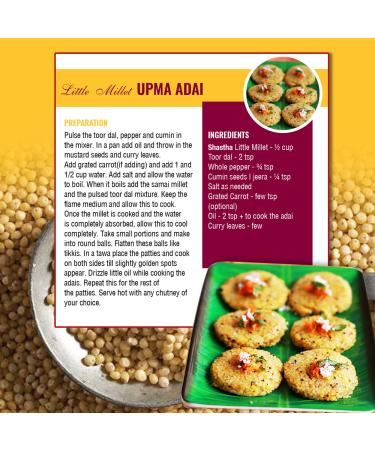Shastha Little Millet (Samai) - 10 Lbs Pack | Processed, Unpolished & Hulled - Buy Online on GoSupps.com