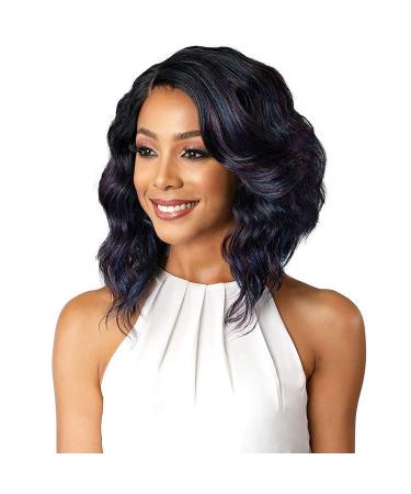 Bobbi Boss Synthetic Swiss Lace Front Wig - MLF-181 Denna (1B-Off Black)