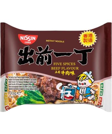 Nissin Five Spice Beef Flavour Demae Ramen Instant Noodles - 100g (Pack of 10) by CNMART - Buy Online on GoSupps.com