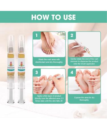 Inadine Wart Remover - Quick & Safe Treatment for All Skin Types - 2-in-1 Wart & Verruca Remover - Natural & Safe - 2 Pens per Box - Buy Online on GoSupps.com