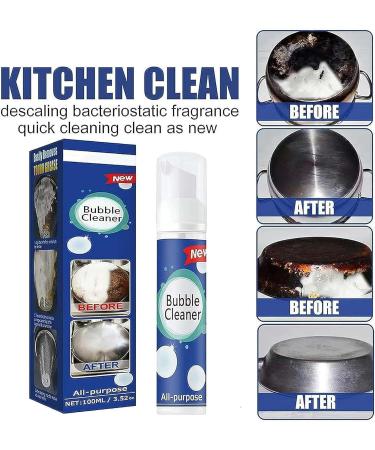 Brimetha Cleaner Brimetha Kitchen Clean All-Purpose Rinse-Free Cleaning Spray Bubble Cleaner Foam Spray Foaming Heavy Oil Stain Cleaner Kitchen Clean Bubble Cleaner (100ML 2Pcs) 1.00 g (Pack of 1) 2Pcs - Buy Online on GoSupps.com