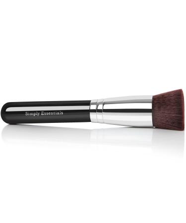 KABUKI PROFESSIONAL MAKEUP BRUSH With Big Flat Top for Liquid, Cream Mineral, & Powder Foundation & Face Cosmetics, Quality Design, Carrying Case & E-Book Included, Great For Gifts!
