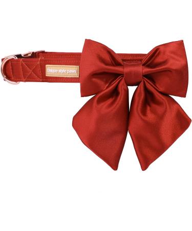 Unique Silk Mandarine Color Dog Halison - Stylish Cond-Resistant Band for X-Small Puppies & Cats | Wedding Fly Dog Hall Band - Buy Online on GoSupps.com