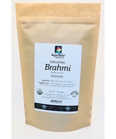 Brahmi powder Organic USDA certified Kosher - Bacopa monnieri (1 lb) 1 Count (Pack of 1)