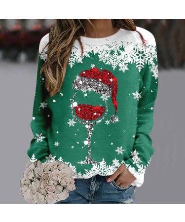 Women's Christmas Snowman Penguin Print Sweatshirt - O-Neck Raglan Pullover - Buy Online on GoSupps.com