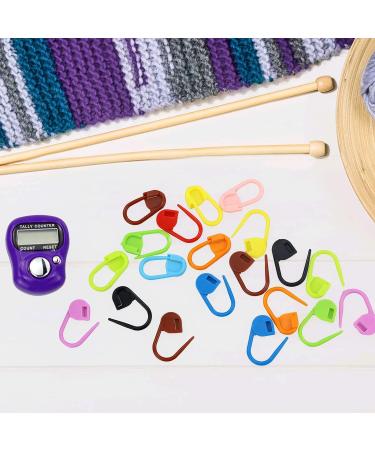 LAMXD Knit Counter with 20 Stitch Markers - Finger Digital Row Counter for Crocheting - Buy Online on GoSupps.com