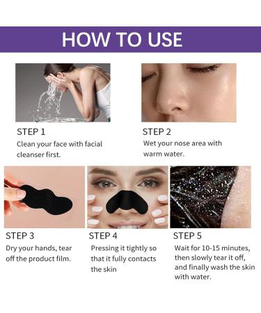 Blackness Nose Strips - 50PC Activated Carbon Pore Strips for Blackhead Removal & Deep Cleansing | Anti-Blackhead Solution - Buy Online on GoSupps.com