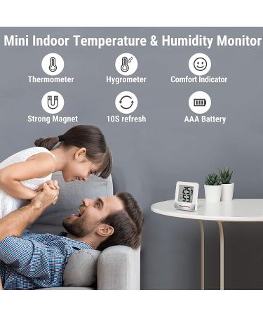 Buy ThermoPro TP49W-3 Digital Mini Thermo-Hygrometer - Accurate Indoor Temperature & Humidity Monitor with Smiley Indicator | International Shipping Available - Buy Online on GoSupps.com