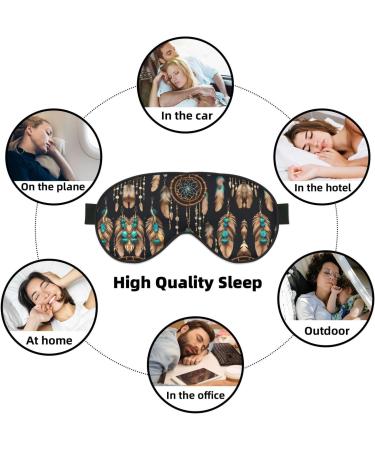 SSIMOO Adjustable Feather Sleep Mask - Breathable & Fashionable Eye Mask for Comfortable Sleep - International Shipping Available - Buy Online on GoSupps.com