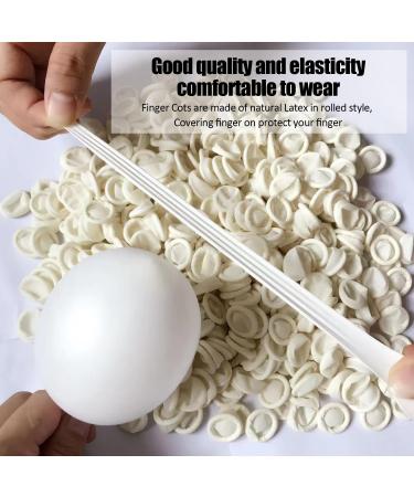 200 Antistatic Latex Fingerlings - Waterproof Disposable Finger Tips for Electronics & Medical Use - Buy Online on GoSupps.com