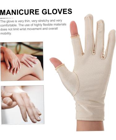 Beavorty 1 Pair Ladies sun protection gloves gaming gloves summer fingerless gloves cylcling gloves manicure mitts manicure mittens fishing accessory hand cloth Miss fishing accessories 21x7.5x0.8cm - Buy Online on GoSupps.com