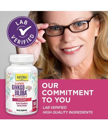 Natural Balance Super Ginkgo Biloba + Gotu Kola 100 Capsules - Buy Online on GoSupps.com