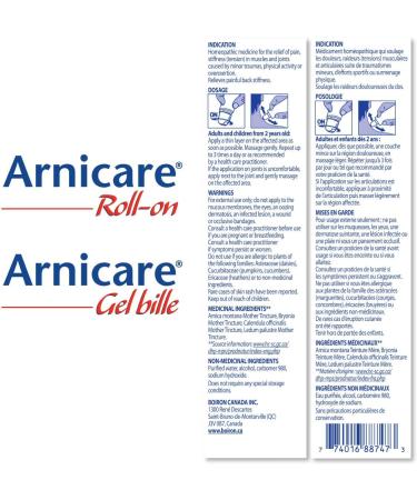 NEW Boiron Arnicare Roll-on Homeopathic medicine for the relief of pain stiffness (tension) in muscles and joints caused by minor traumas physical activity or overexertion. Relieves painful back stiffness. 45 g (Pack of 1) - Buy Online on GoSupps.com