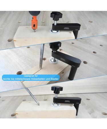 2-Pack Adjustable Extended Hold-Down Clamps for 20mm Woodworking Workbench - Durable Aluminum Alloy - Buy Online on GoSupps.com