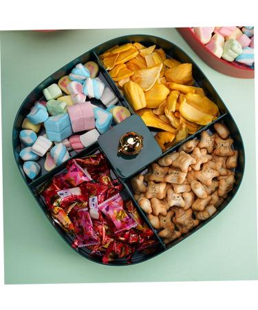 ABOOFAN 1pc Double Layer Dried Fruit Box Nut Plate to Rotate Light Luxury 26X26CM Green - Buy Online on GoSupps.com