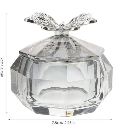 TOVINANNA Glass Nail Dappen Cup with Butterfly Lid Glass Nail Cup Nail Art Glass Dappen Dish Liquid Powder Crystal Cup for Mixing Liquid Powder Nail Art Manicure Tools - Buy Online on GoSupps.com