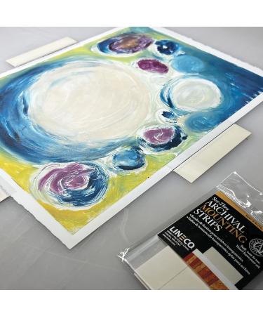 Lineco Archival 4 inch See-Thru Polyester Mounting Strips. Very Safe for Artwork Prints Documents Photos and More. Each is a Package of 12. Set of 2. 4 Pack of 2 - Buy Online on GoSupps.com