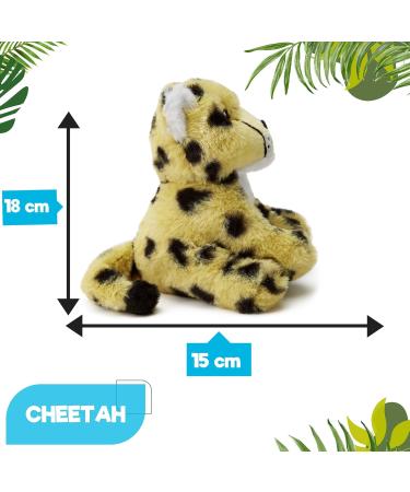 Zappi Co Ultra Soft Cheetah Plush Toy - 24 cm Length | Eco-Friendly Newborn Gift - Buy Online on GoSupps.com
