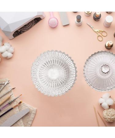 Large Dappen Dish with Lid for Acrylic Nails | Clear Glass Cup for Acrylic Nail Liquid | Polygel Slip Solution & Acetone Remover - A-Crystal - Buy Online on GoSupps.com