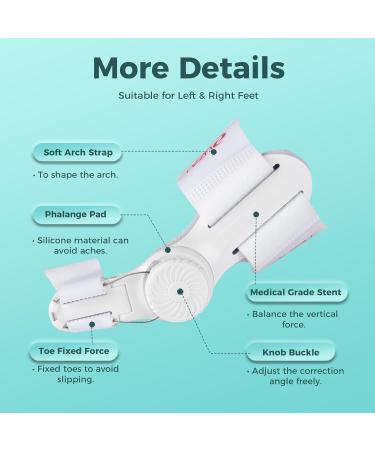 Orthopedic Bunion Toe Straightener | Adjustable Bunion Corrector for Men & Women | Silicone Pad for Bunion Relief - Buy Online on GoSupps.com