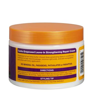 Cantu Grapeseed Leave-In Conditioning Cream 12 oz - Moisturizing Hair Care | Shop Internationally - Buy Online on GoSupps.com