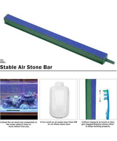 HEVEER Aquarium Air Stone - 20cm Bubble Diffuser (5 Pieces) with Suction Cups for Oxygen Pump in Fish Tanks - Buy Online on GoSupps.com