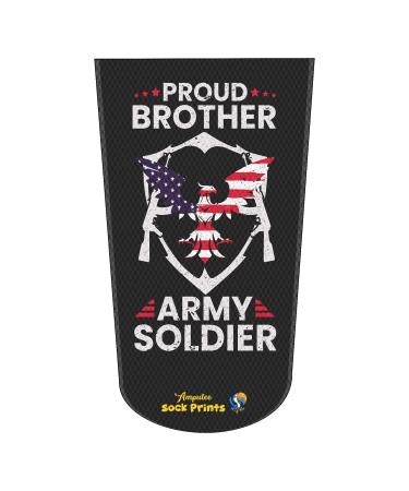 Heal with Appeal Amputee stump sock Proud Brother Army Soldier 3Ply stump sock