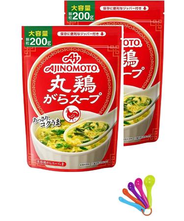 Ajinomoto Torigara Soup Base 7.0 oz x 2 Packs including mesuring spoon set