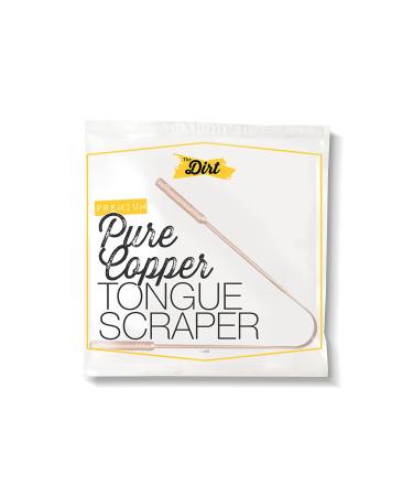 The Dirt Tongue Scraper | Flexible Dental Tongue Scraper to Banish Bad Breath (Straight)