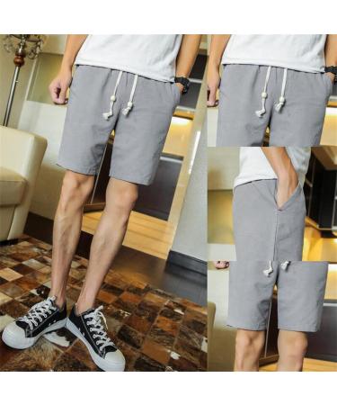 Men's Summer Cotton & Linen Shorts - Fashionable Comfortable & Stylish - Available in XXXXL & 4XL - Buy Online on GoSupps.com
