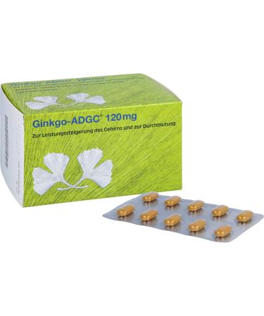 Ginkgo ADGC 120 mg - Enhance Memory & Focus | 120 Coated Tablets | Fast International Shipping - Buy Online on GoSupps.com
