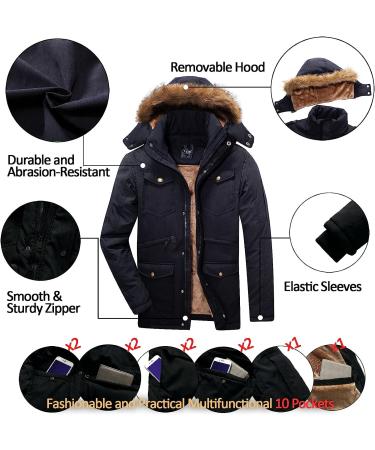 Yozai Women's Winter Coat - Waterproof Ski Snow Jacket | Mountain Windbreaker Hooded Parka - Casual Black - Medium Size - Buy Online on GoSupps.com