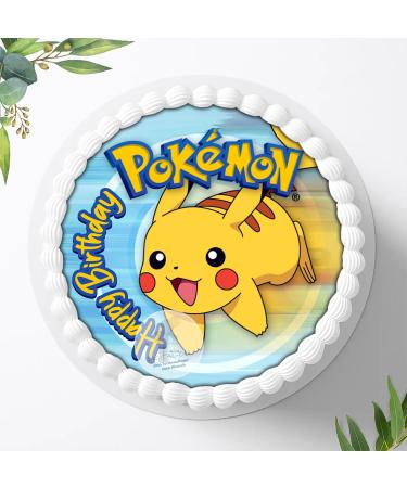 Digital-on for the birthday cake sugar image compatible with: Pokemon Pikachu edible photo for cakes fondant cake lifter 20cm 0067Z