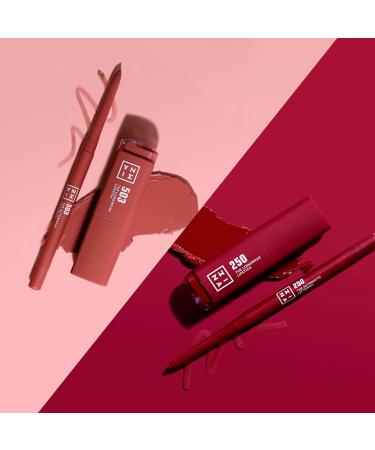 3INA Makeup Automatic Lip Pencil 114 - Light Brown Lip Liner | Waterproof & Longwearing Vegan Lip Liner - Buy Online on GoSupps.com